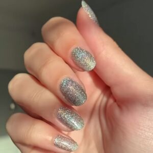  Holographic Touches Nail Design