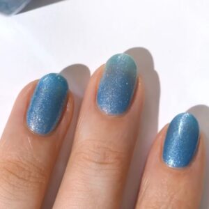 Winter Blues Nail Art