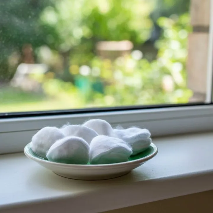 Soaked Cotton Balls